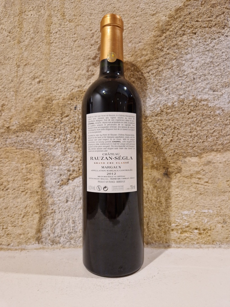 Château Rauzan-Ségla 2012 - AOC Margaux - 75cl