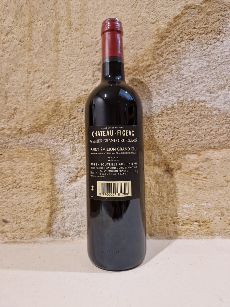 Château Figeac 2011- AOC Saint-Emilion Grand Cru - 75cl